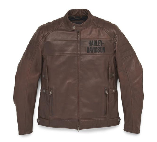 HARLEY-DAVIDSON® MENS FREMONT TRIPLE VENT LEATHER JACKET