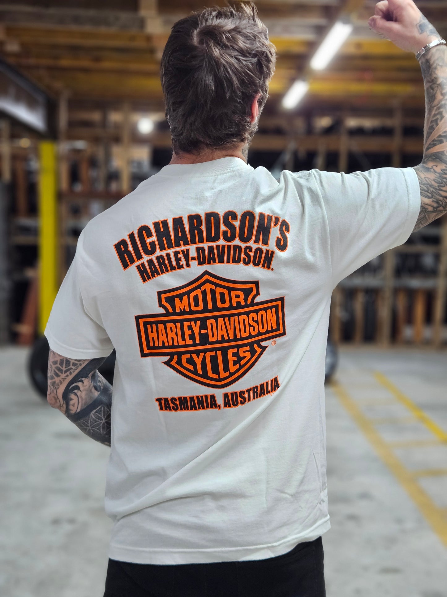 HARLEY-DAVIDSON® RICHARDSON'S TAS DEVIL WHITE TEE