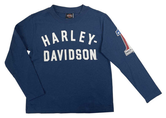 HARLEY-DAVIDSON® BOYS #1 LOGO SUPER SOFT LONG SLEEVE TEE