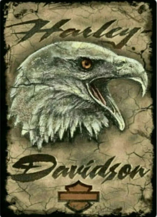 HARLEY-DAVIDSON® EAGLE CARD TIN SIGN