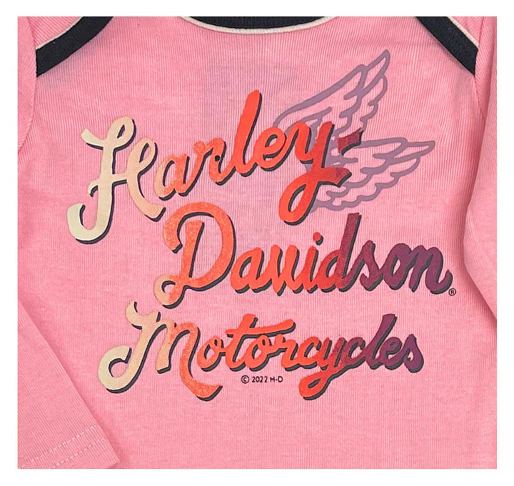 HARLEY-DAVIDSON® GIRLS TODDLER LONGSLEEVE TEE & PANT SET (2 PIECES)