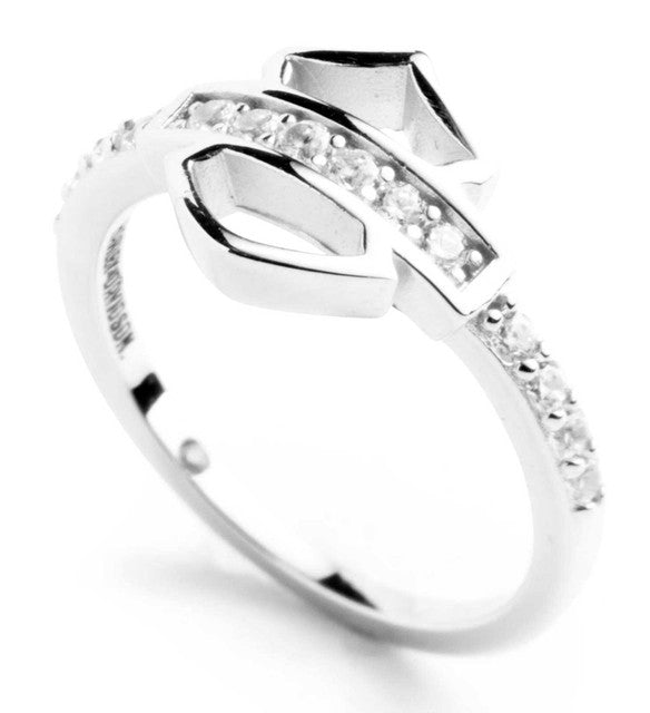 Harley-Davidson® Women's Bar & Shield CRY Ring, Sterling Silver