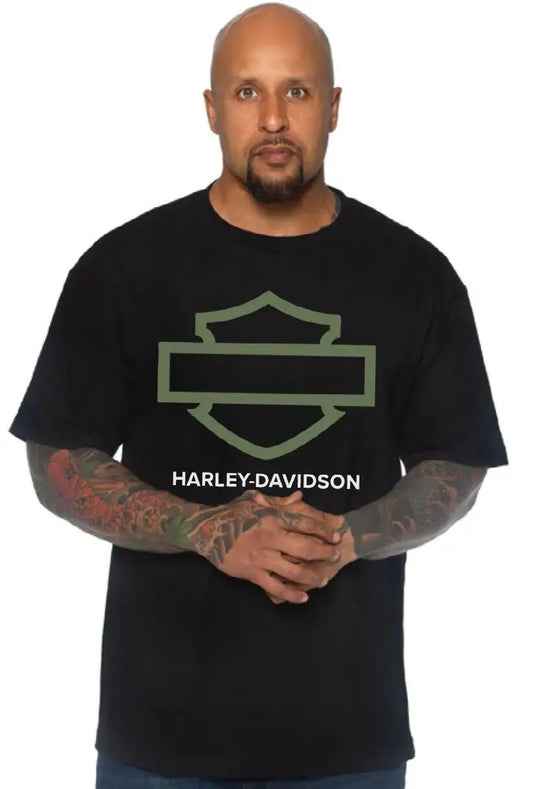 HARLEY-DAVIDSON® MENS OUTLINE BAR & SHIELD TEE