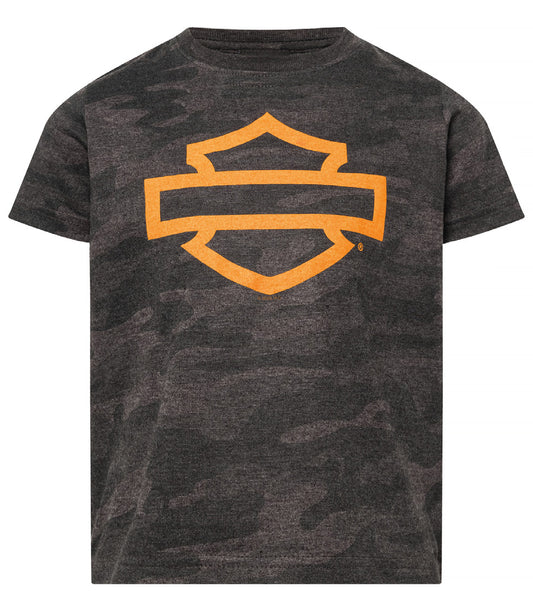 HARLEY-DAVIDSON® OPEN BAR & SHIELD CAMO YOUTH TEE