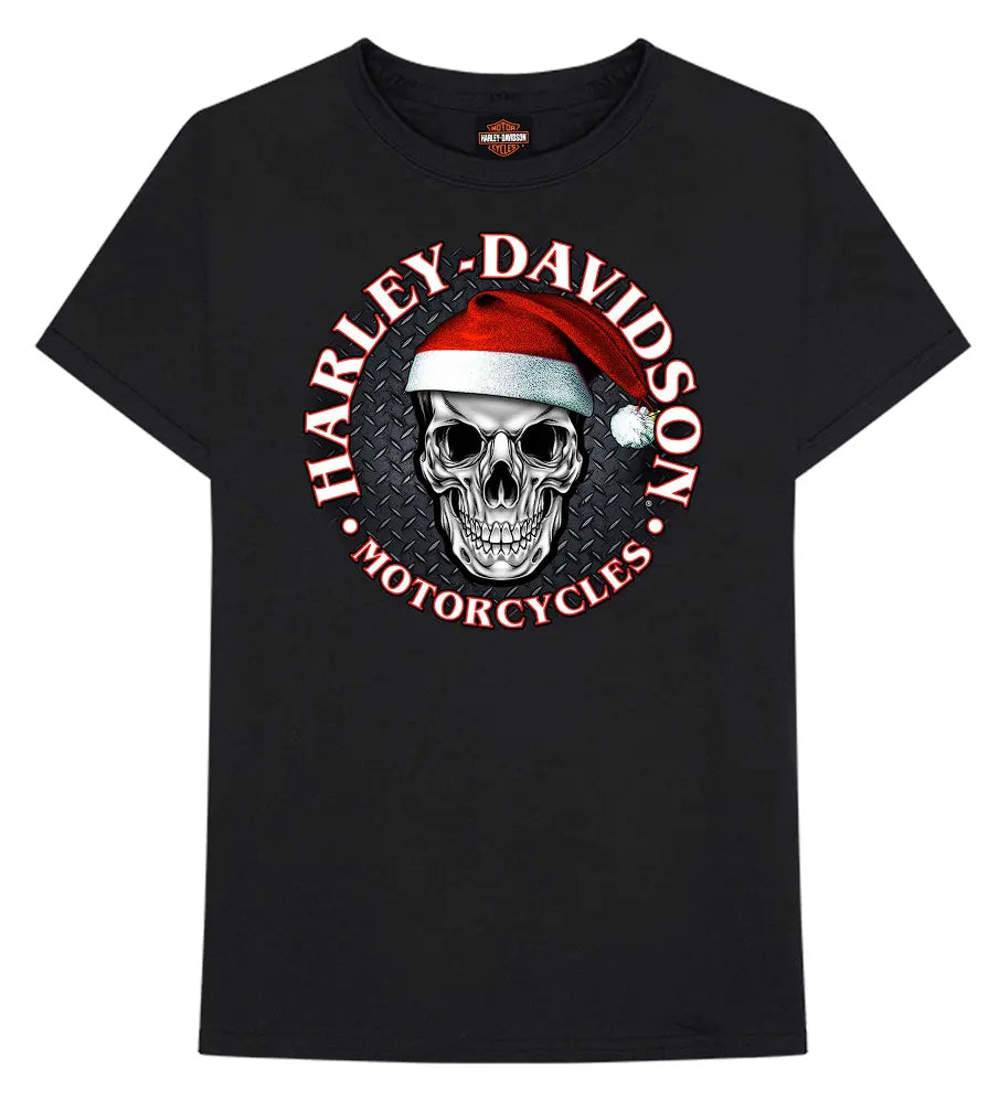 HARLEY-DAVIDSON® MENS SANTA SKULL TEE