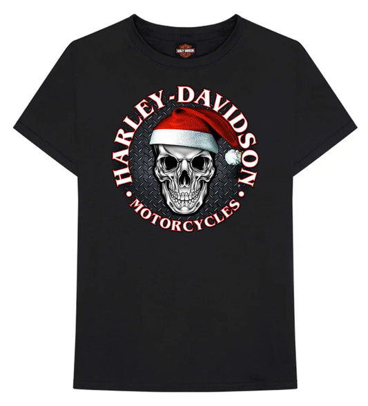 HARLEY-DAVIDSON® MENS SANTA SKULL TEE