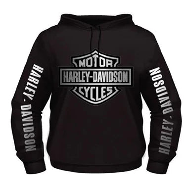 HARLEY-DAVIDSON® MENS SILVER BAR & SHIELD HOODIE
