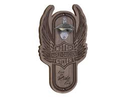 HARLEY-DAVIDSON® WINGED B&S MAGNETIC BOTTLE OPENER