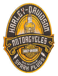 HARLEY-DAVIDSON® SPARK PLUG PUB SIGN