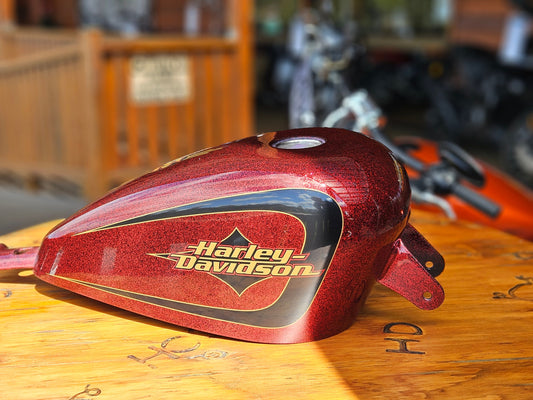 XL1200V BIG RED FLAKE PEANUT FUEL TANK