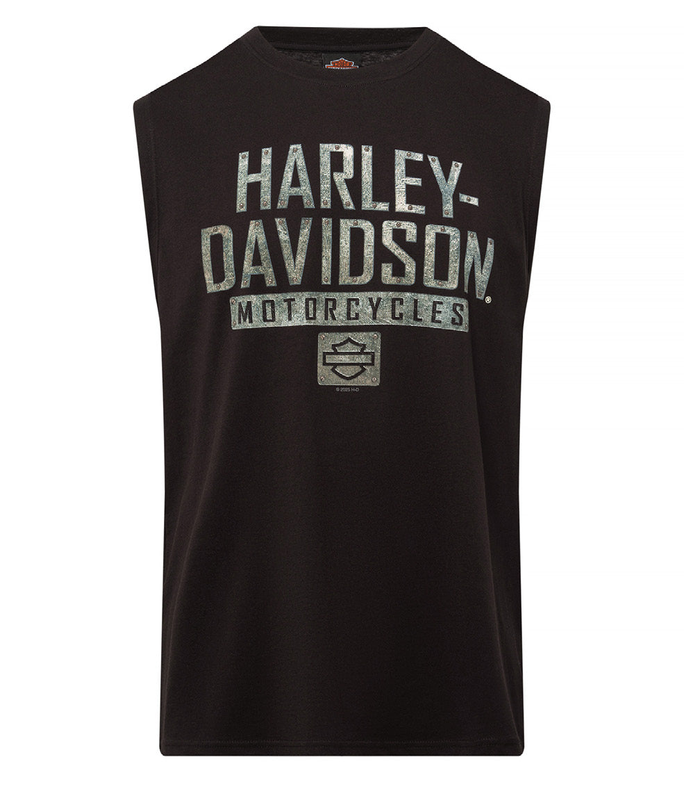 HARLEY-DAVIDSON® PLATED SLEEVELESS MENS TEE