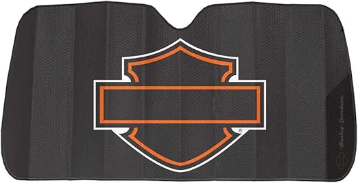HARLEY-DAVIDSON® BAR & SHIELD ACCORDION AUTO SUNSHADE