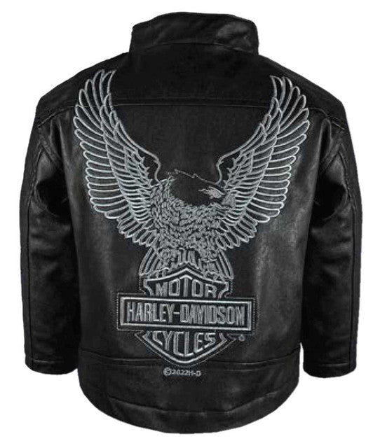 HARLEY-DAVIDSON® BOYS BAR & SHIELD FAUX LEATHER BIKER JACKET