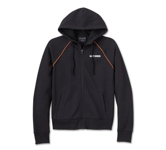 HARLEY-DAVIDSON® WOMENS CLASSIC BAR & SHIELD ZIP FRONT HOODIE