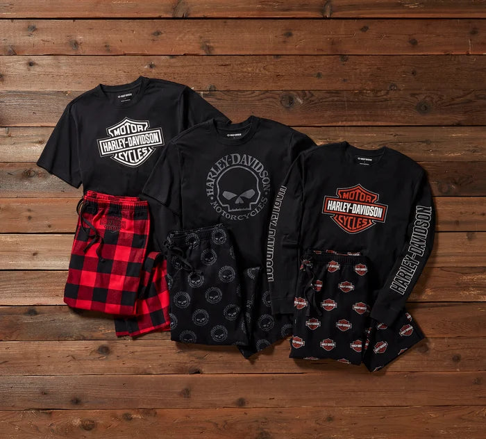 HARLEY-DAVIDSON® MENS BAR & SHIELD LONG SLEEVE PYJAMA SET