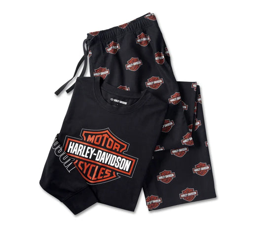 HARLEY-DAVIDSON® MENS BAR & SHIELD LONG SLEEVE PYJAMA SET