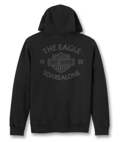HARLEY-DAVIDSON® GENUINE MENS HOODIE KNIT BLACK