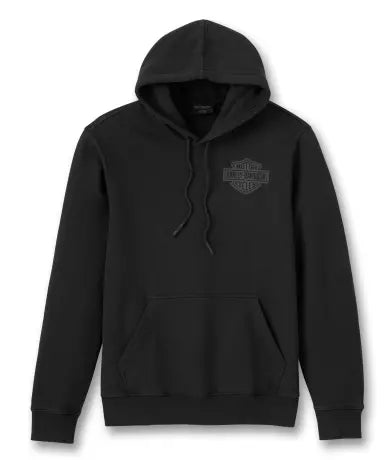 HARLEY-DAVIDSON® GENUINE MENS HOODIE KNIT BLACK
