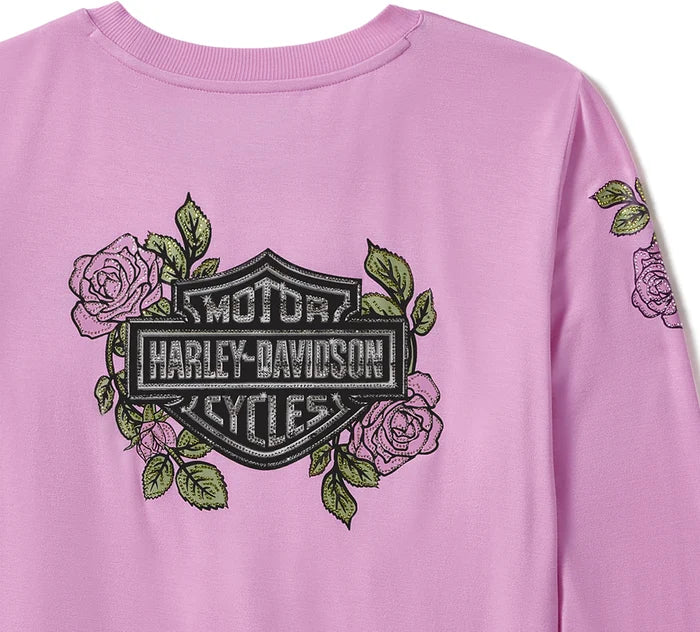 HARLEY-DAVIDSON® WOMENS ROSE & THORN LONG SLEEVE