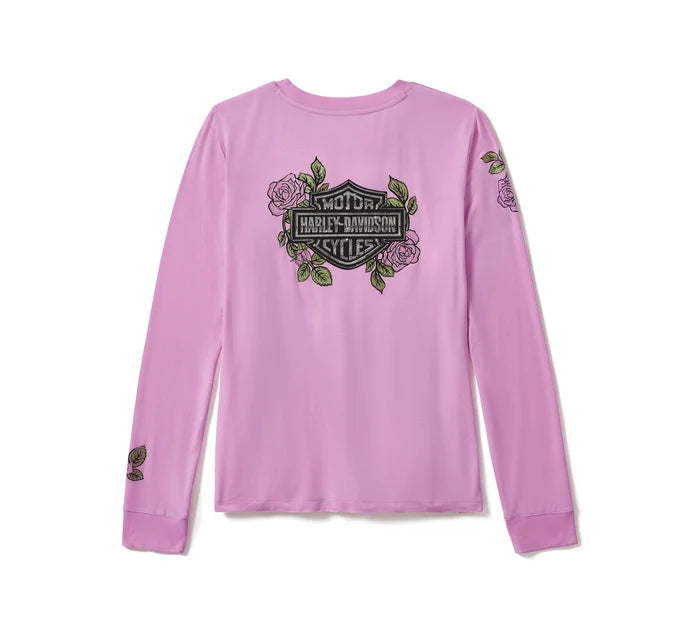 HARLEY-DAVIDSON® WOMENS ROSE & THORN LONG SLEEVE