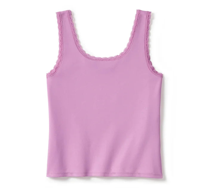 HARLEY-DAVIDSON® WOMENS ROSE & THORN BLING LACE TANK TOP