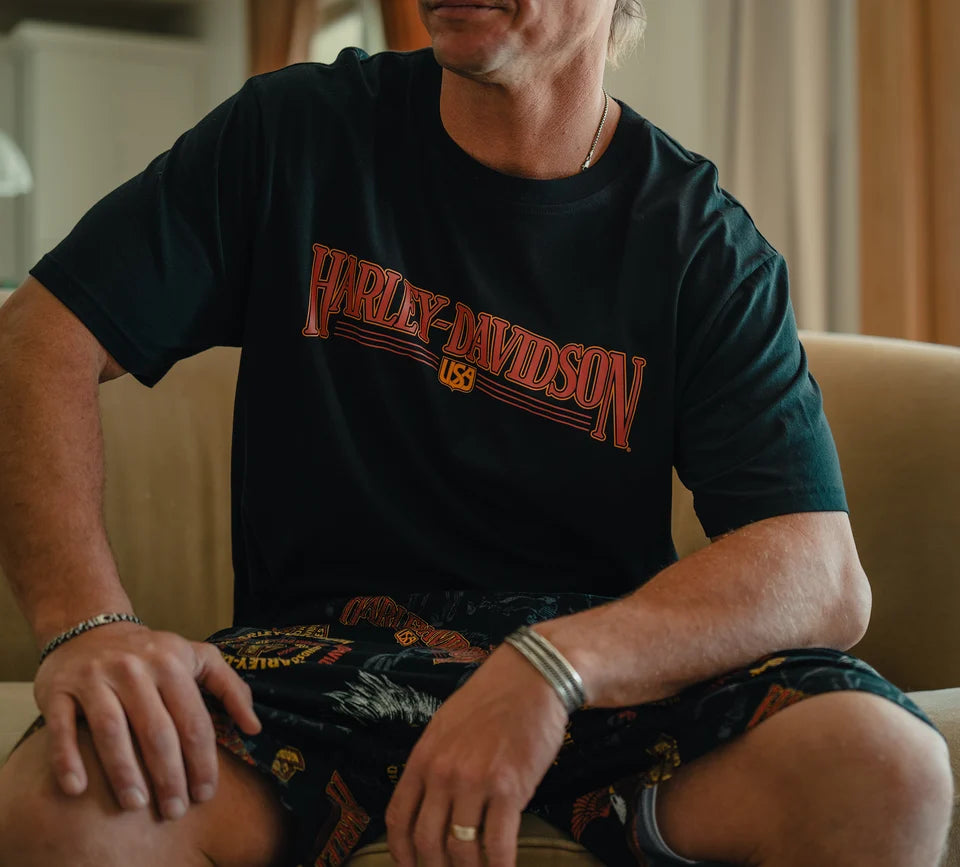 HARLEY-DAVIDSON® MENS 80S TANK PAJAMA SHORTS SET