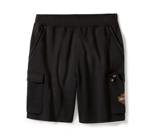 HARLEY-DAVIDSON® MENS ESSENTIAL FLEECE CARGO SHORTS