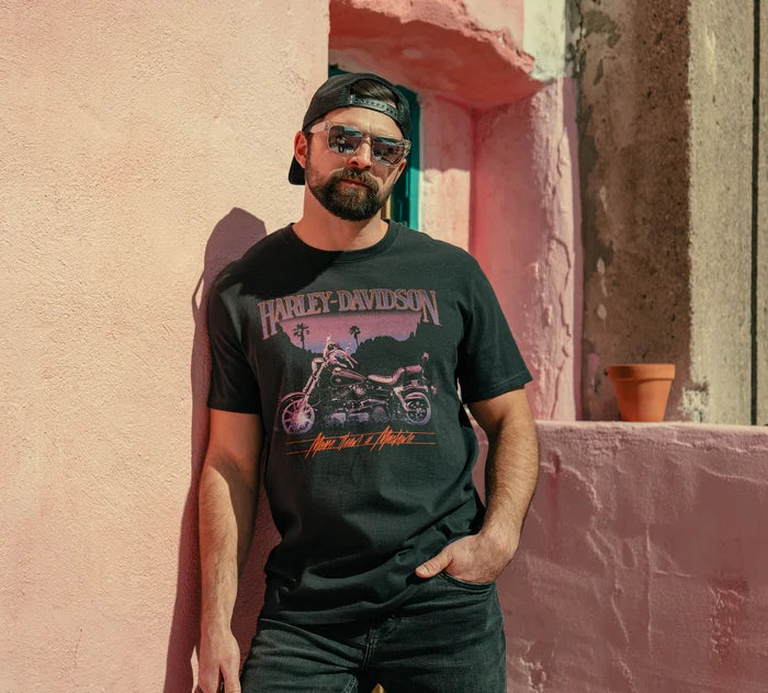 HARLEY DAVIDSON® MENS LOWRIDER SUNSET GRAPHIC TEE