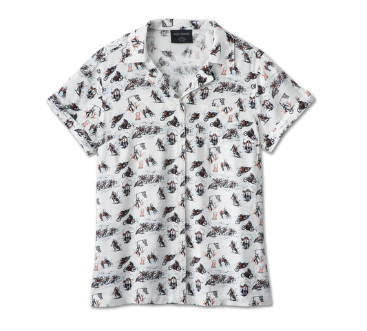 HARLEY-DAVIDSON® WOMENS TWISTY ALOHA PRINT