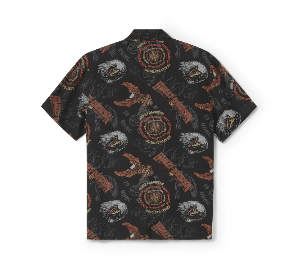 HARLEY-DAVIDSON® MENS 80S TANK ALOHA SHORT SLEEVE SHIRT