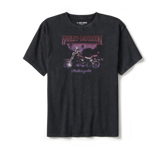 HARLEY-DAVIDSON® WOMENS LOWRIDER SUNSET OVERSIZED TEE