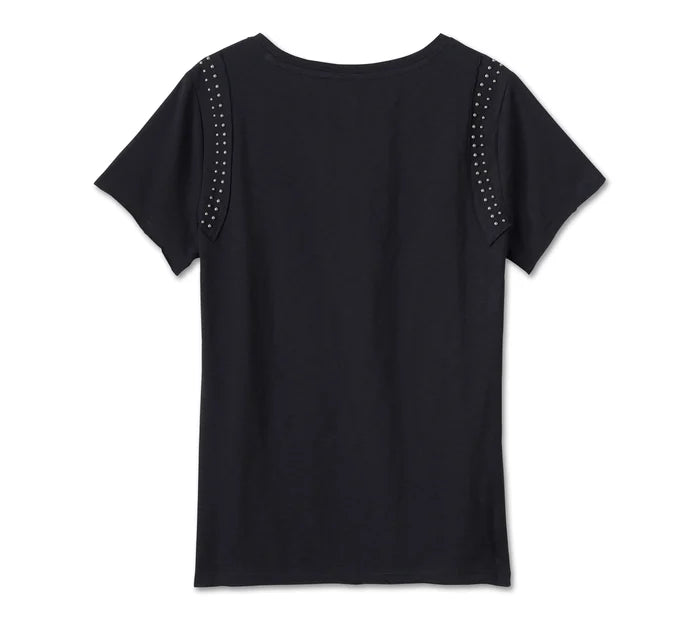 HARLEY-DAVIDSON® WOMENS MONUMENT VALLEY EMBELLISHED TEE