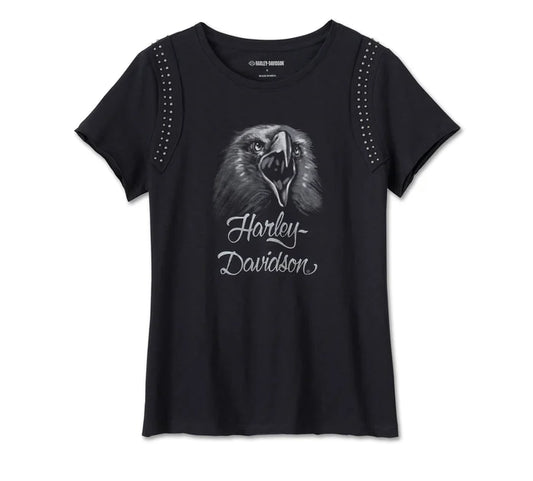 HARLEY-DAVIDSON® WOMENS MONUMENT VALLEY EMBELLISHED TEE