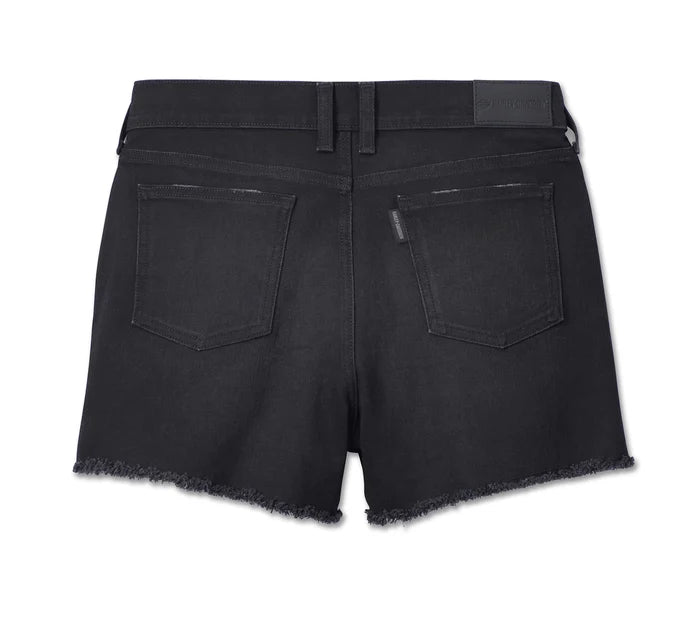 HARLEY-DAVIDSON® HIGH RISE DENIM SHORTS