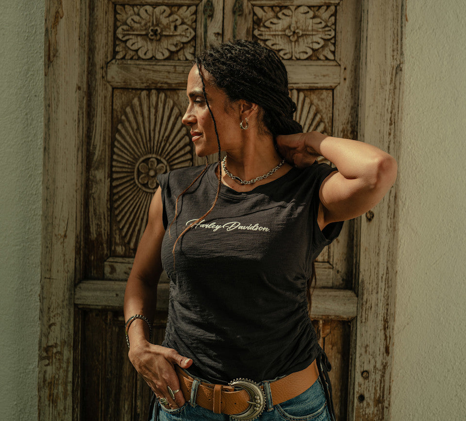 HARLEY-DAVIDSON® WOMENS TOP KNIT BLACK