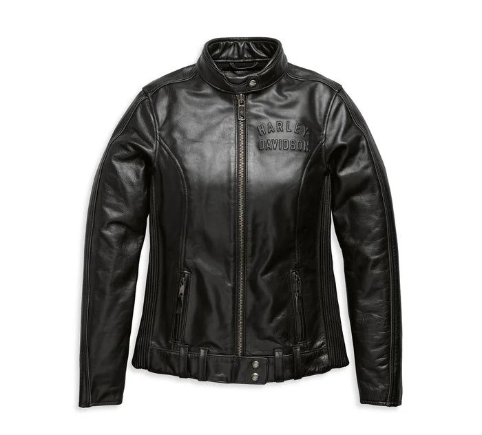 HARLEY-DAVIDSON® WOMENS ENODIA LEATHER RIDING JACKET
