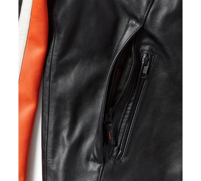 HARLEY-DAVIDSON® WOMENS TRENTON LEATHER RIDING JACKET