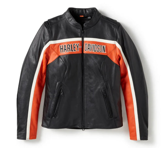 HARLEY-DAVIDSON® WOMENS TRENTON LEATHER RIDING JACKET