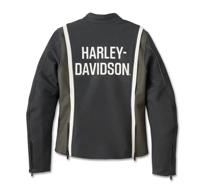 HARLEY-DAVIDSON® WOMENS ORACLE WATERPROOF LEATHER RIDING JACKET