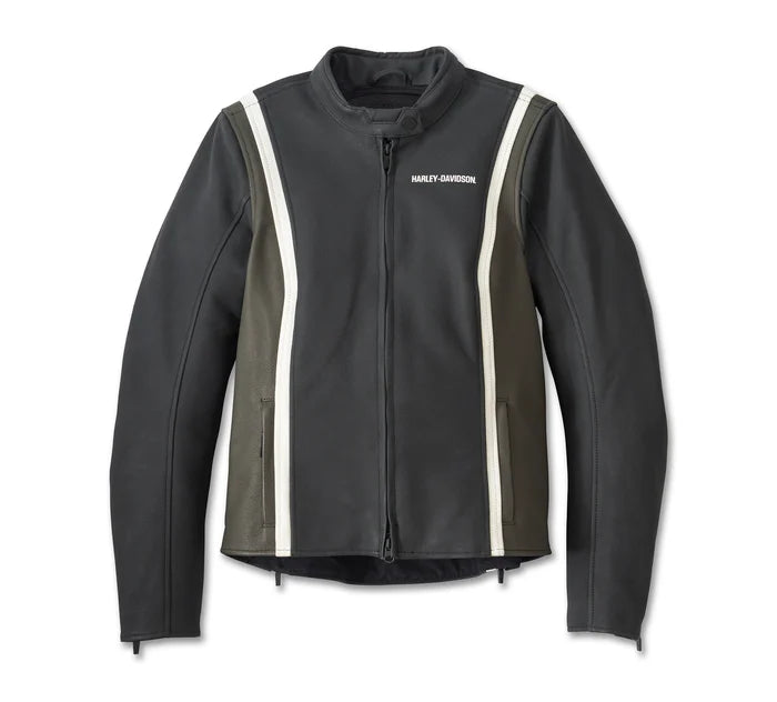 HARLEY-DAVIDSON® WOMENS ORACLE WATERPROOF LEATHER RIDING JACKET