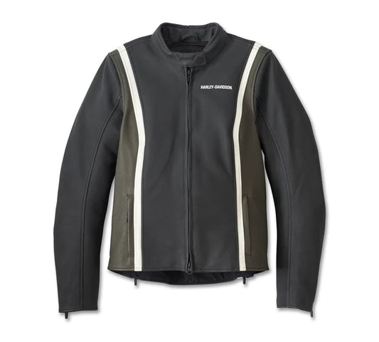 HARLEY-DAVIDSON® WOMENS ORACLE WATERPROOF LEATHER RIDING JACKET