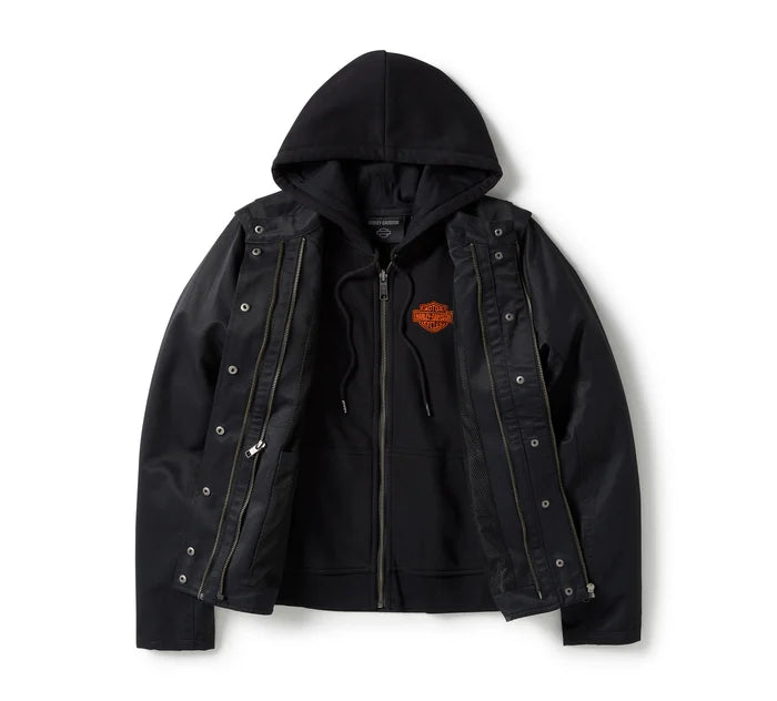 HARLEY-DAVIDSON® WOMENS MISS ENTHUSIAST 3-IN-1 TEXTILE JACKET