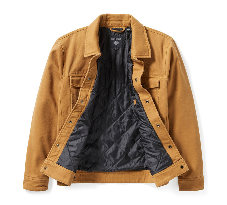 HARLEY-DAVIDSON® MENS WOVEN TAN JACKET