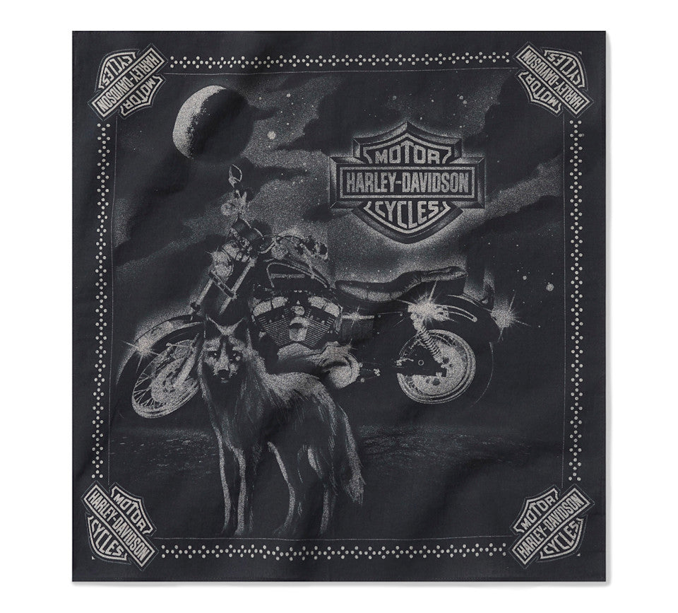 HARLEY-DAVIDSON® BANDANA WOVEN BLACK