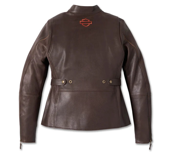 HARLEY-DAVIDSON® WOMENS VICTORY LANE LEATHER RIDING JACKET