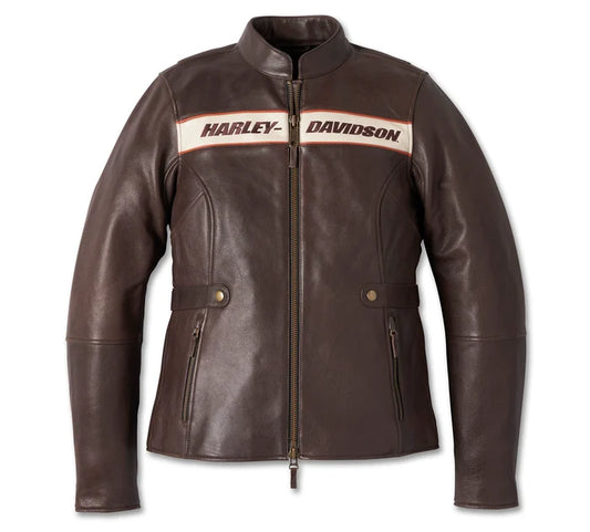 HARLEY-DAVIDSON® WOMENS VICTORY LANE LEATHER RIDING JACKET
