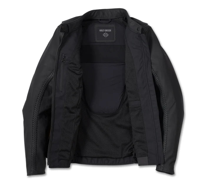 HARLEY-DAVIDSON® MOXIE WILLIE G LACED LEATHER RIDING JACKET