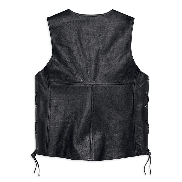 HARLEY-DAVIDSON® TRADITION II MENS LEATHER VEST