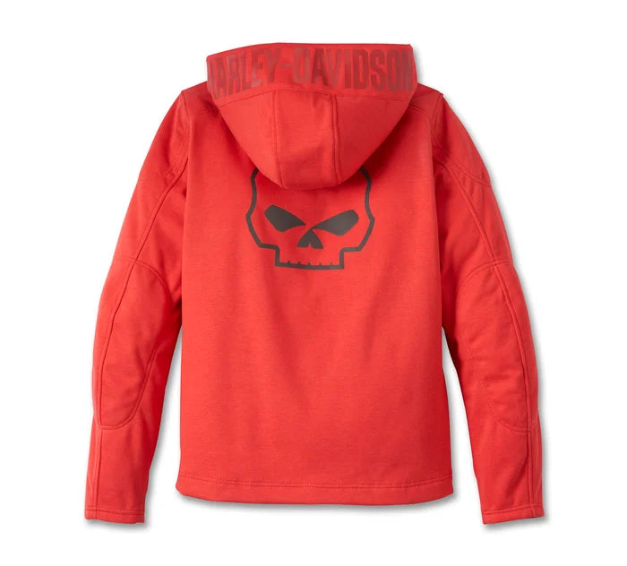 HARLEY-DAVIDSON® WOMENS WILLIE G DEFLECTOR 2.0 HOODED RIDING FLEECE