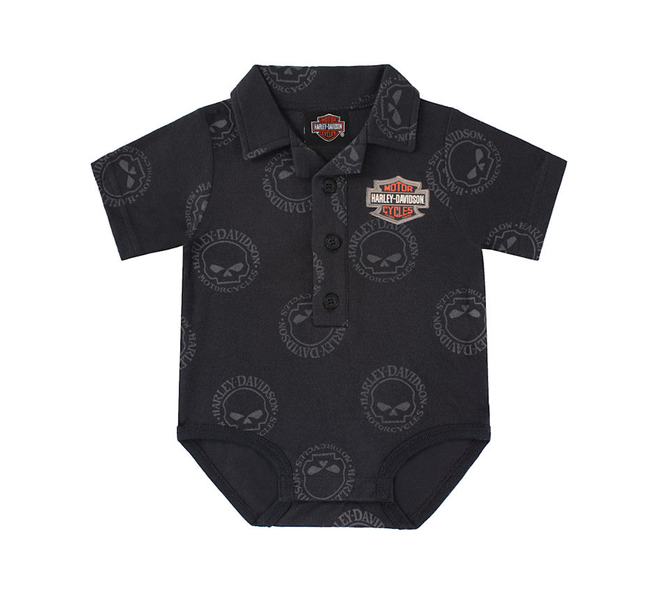 HARLEY-DAVIDSON® INF BOYS KNIT COLLARED CREEPER